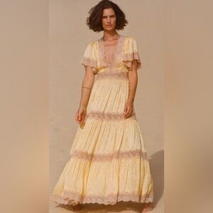 Ocean gown in yellow